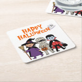Fijne Halloween Papier Coaster Kartonnen Onderzetters (Schuin)