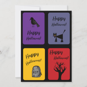 Fijne Halloween Platte Klas Kaart Download