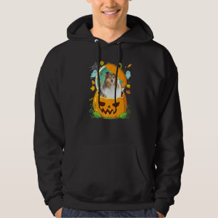 Fijne Halloween Pompoen Sheltie Hond Heks Cute Hoe Hoodie