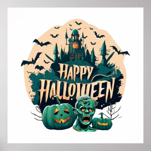 Fijne Halloween Poster (Voorkant)