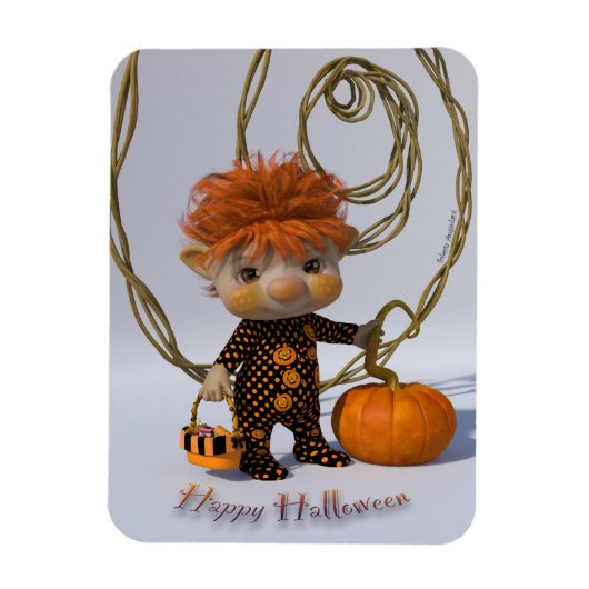 Fijne Halloween Poster Magneet (Verticaal)