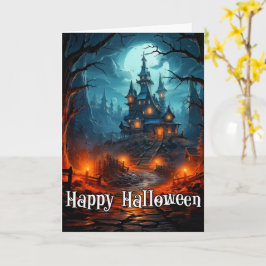 Fijne Halloween | Sinister Old Haunted Mansion Kaart