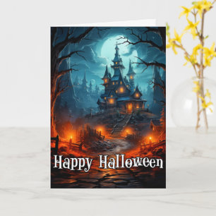 Fijne Halloween Sinister Old Haunted Mansion Kaart
