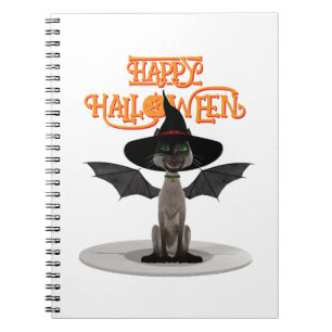 Fijne Halloween. Spiral Foto notitieboekje Notitieboek