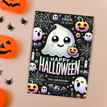 Fijne Halloween Spoky Schattig Geest