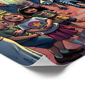 Fijne Halloween | Spooky Clown tijdens carnaval Poster (Hoek)