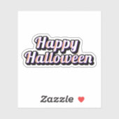 Fijne Halloween sticker (Vel)