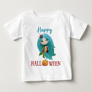 Fijne Halloween t-shirt Meisje Baby Zeemeermin t-s
