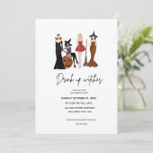 Fijne Halloween, uitnodiging, Kaart (Staand voorkant)