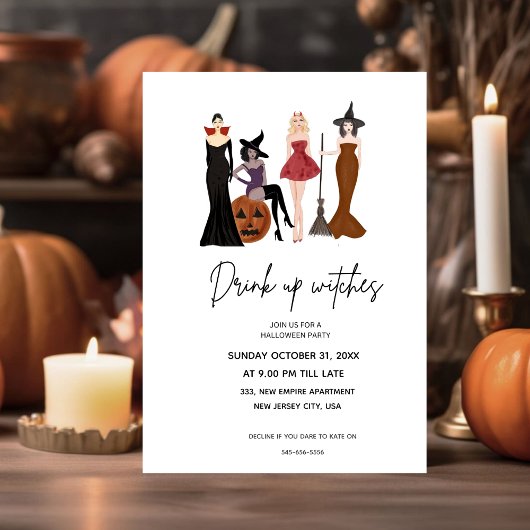 Fijne Halloween, uitnodiging, Kaart