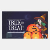 Fijne Halloween viering Rechthoekige Sticker (Voorkant)