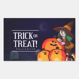 Fijne Halloween viering Rechthoekige Sticker
