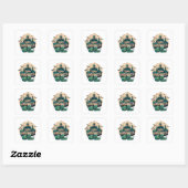 Fijne Halloween Vierkante Sticker (Vel)