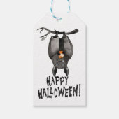Fijne Halloween Vleermuis Cadeaubijsluiter Cadeaulabel (Voorkant)
