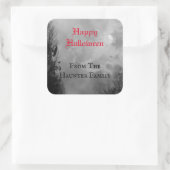 Fijne Halloween Volle Maan en Raaf Huidige Sticker (Tas)