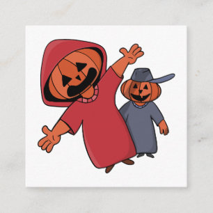 Fijne Halloween voor je vrienden Informatiekaartje