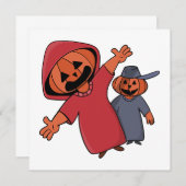 Fijne Halloween voor je vrienden Kaart (Voorkant / Achterkant)