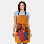 Fijne Halloween voor je vrienden Schort (Gedragen)