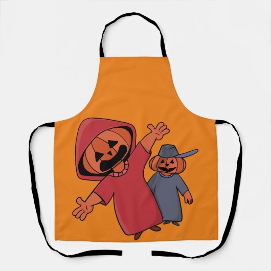 Fijne Halloween voor je vrienden Schort (Voorkant)