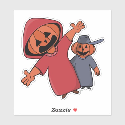 Fijne Halloween voor je vrienden Sticker (Vel)