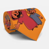 Fijne Halloween voor je vrienden Stropdas (Opgerold)