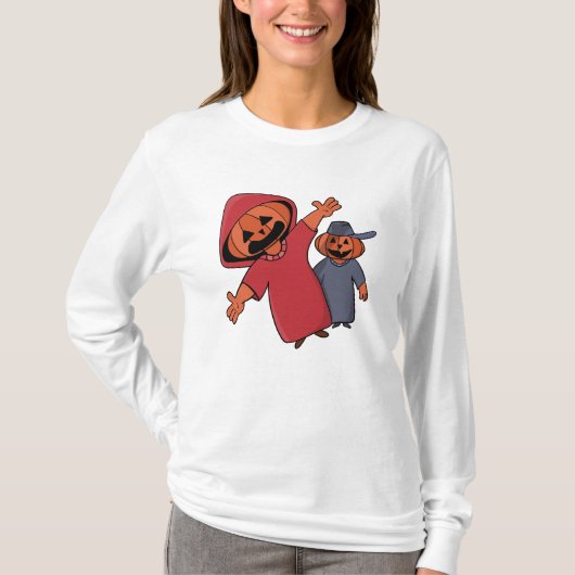 Fijne Halloween voor je vrienden T-shirt (Voorkant)