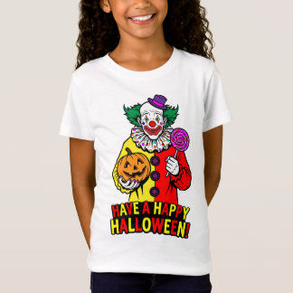 Fijne Halloween vriendelijk clown ontwerp T-shirt