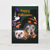 Fijne halloween - wees niet bang voor de schors! kaart (Voorkant)