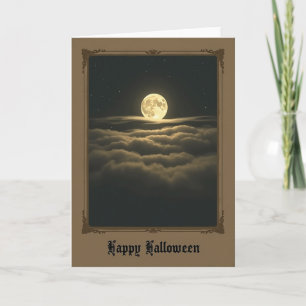 Fijne Halloween Wolken Kaart