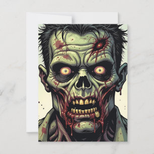 Fijne Halloween   Zombie-thema Briefkaart