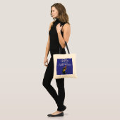 Fijne Halloween, zwarte kat Tote Bag (Voorkant (model))
