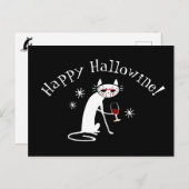 Fijne Hallowine! Halloween Wijnwoordspeling Briefkaart (Voorkant / Achterkant)