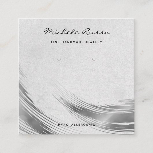 Fijne Handgemaakte QR Code Sieraden Display Kaarte Contactkaartje (Voorkant)