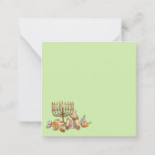 Fijne Hanukkah Notitiekaartje (Achterkant)