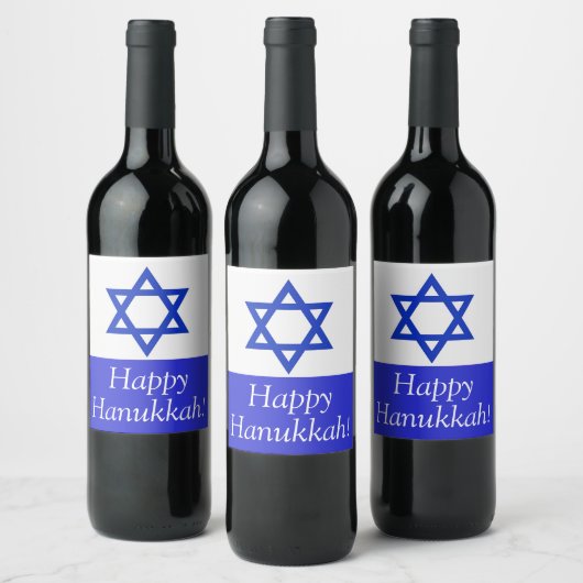 Fijne Hanukkah stickers (Flessen)