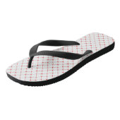 Fijne harten teenslippers (Schuin)