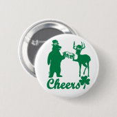 Fijne Heilige Patricks Dag Cheers! Ronde Button 5,7 Cm (Voorkant /achterkant)
