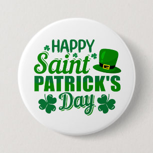 Fijne Heilige Patrick's Day party Ronde Button 7,6 Cm