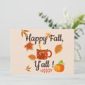 Fijne Herfst, allemaal! Kaart (Staand voorkant)