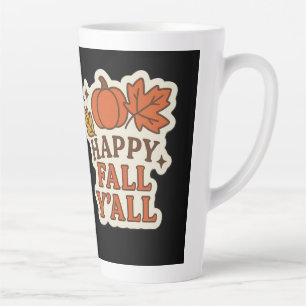 Fijne Herfst Allemaal - Mooie Herfststicker Latte Mok
