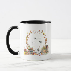 Fijne Herfst Allemaal Rustieke Illustraties in W Mok