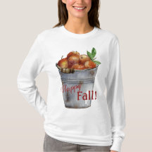 "Fijne Herfst!" Autumn Apples Women's T-Top
