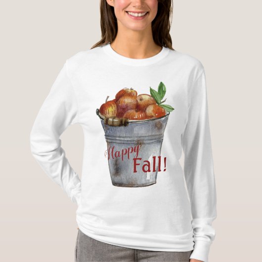 "Fijne Herfst!" Autumn Apples Women's T-Top T-shirt (Voorkant)