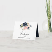 Fijne herfst bloemige bruidsdouche bedankkaart (Voorkant)