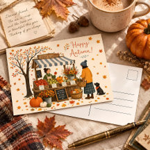 Fijne Herfst Boerenmarkt Vintage Herfst Groet