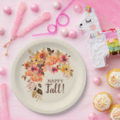 Fijne Herfst Herfst Bloemstuk Papieren Bordje (Feest)