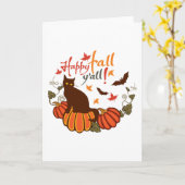 Fijne herfst jullie allemaal! kaart (Gele Bloem)