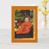 Fijne Herfst, !!! Kaart (Gele Bloem)