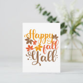 Fijne Herfst voor Y'all Briefkaart (Staand voorkant)