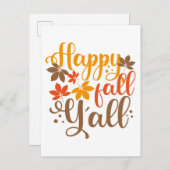 Fijne Herfst voor Y'all Briefkaart (Voorkant / Achterkant)